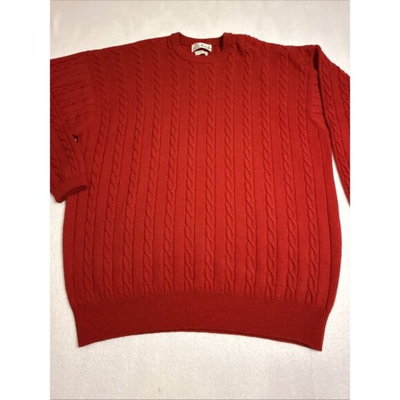 Vintage Pringle Sweater Mens XL Crewneck Pullover Scotland Lambswool 90s - Picture 2 of 7